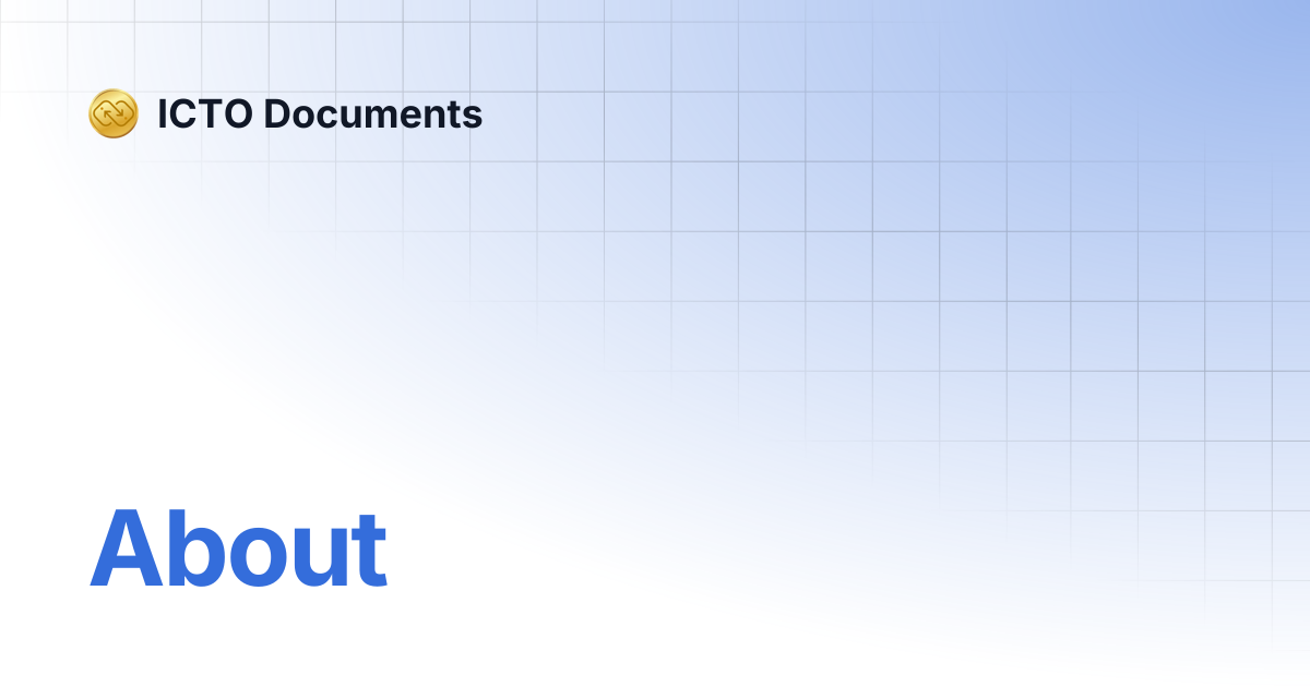 About | ICTO Documents
